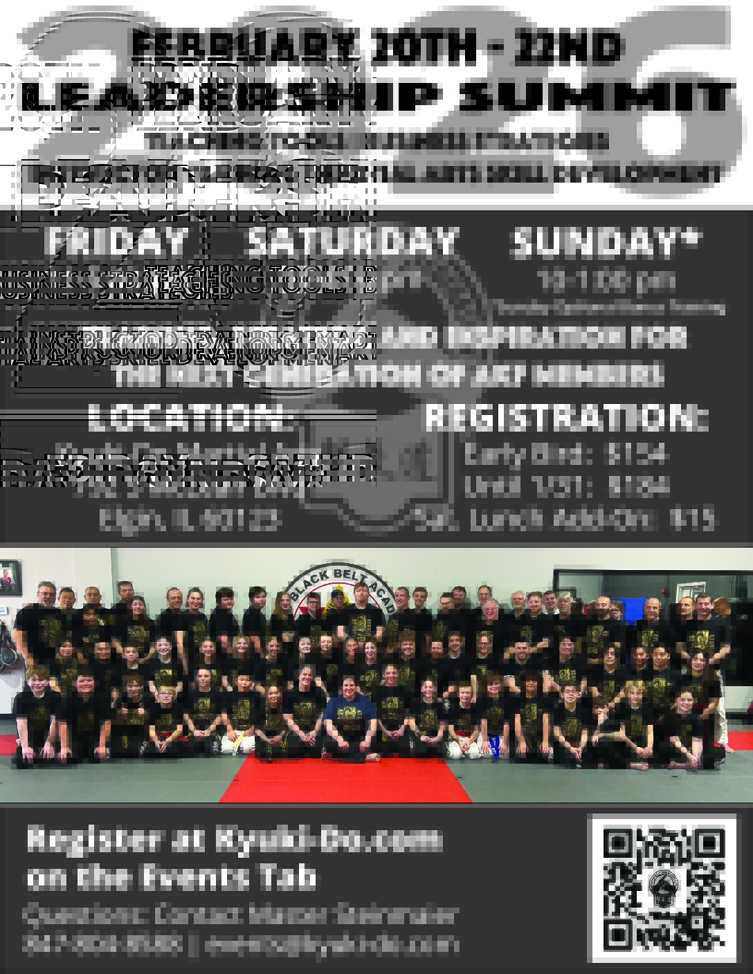 Event poster for Leadership Summit 2026, February 20-22, 2026